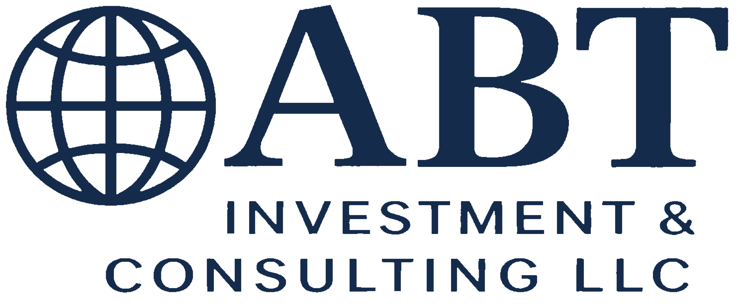 ABT Investment & Consulting LLC corporate logo with navy globe